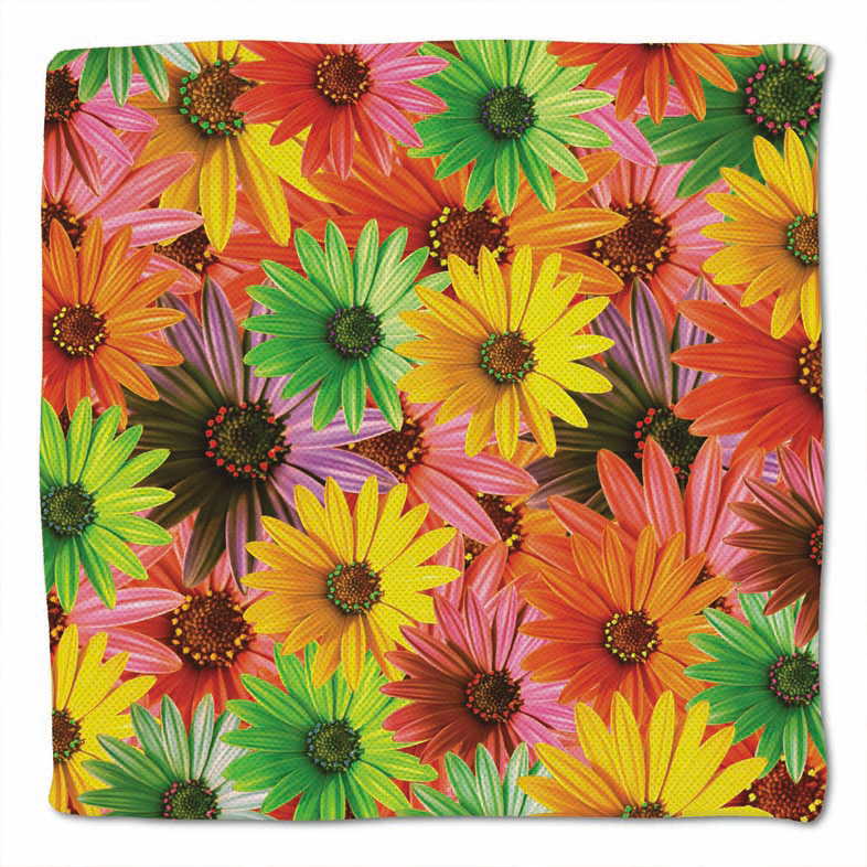 Sitzkissen bunte Blumen 1 40 x 40 x 3 cm